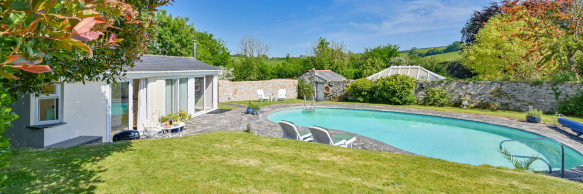 Pool House and pool view